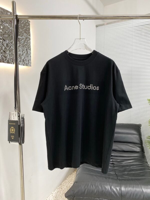 Acne Studios 2025 new short-sleeved T-shirt 260g cotton T-shirt