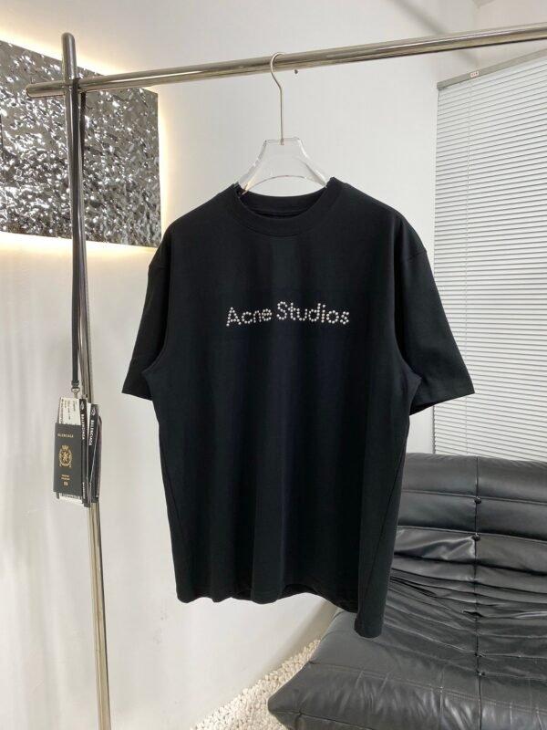 Acne Studios 2025 new short-sleeved T-shirt 260g cotton T-shirt