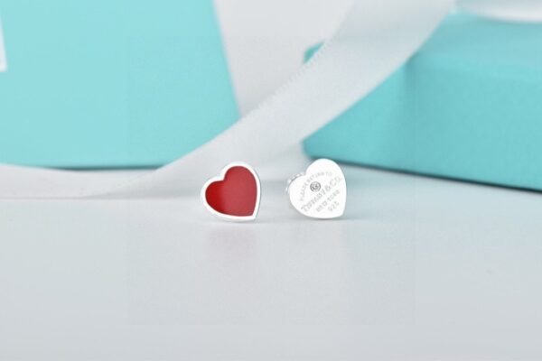 Tiffany heart shaped earrings