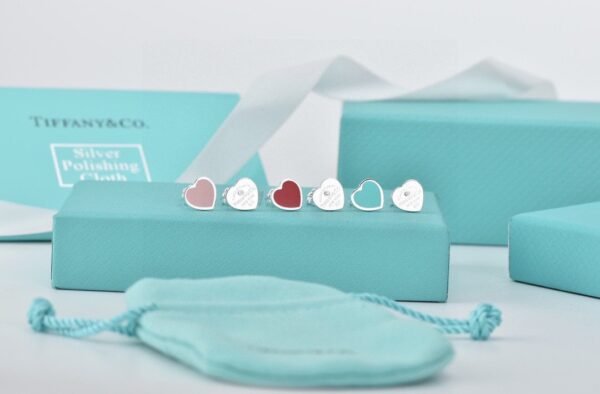 Tiffany heart shaped earrings