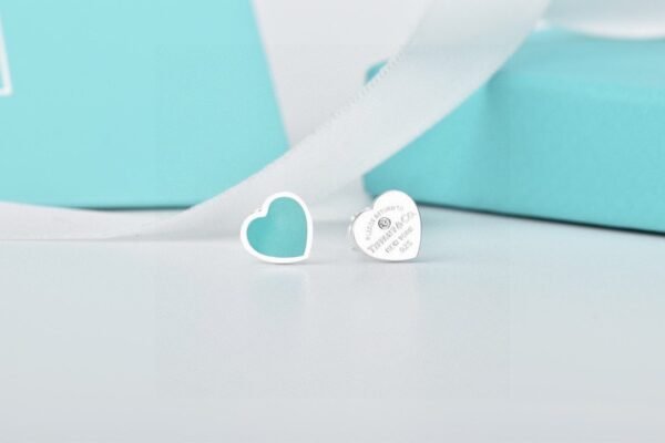 Tiffany heart shaped earrings