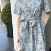 DIOR Butterfly Print Short Sleeve Dress Premium Quality