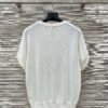 Brunello Cucinelli Spring and summer new sequin three-dimensional embroidery short-sleeved knitted T-shirt Premium