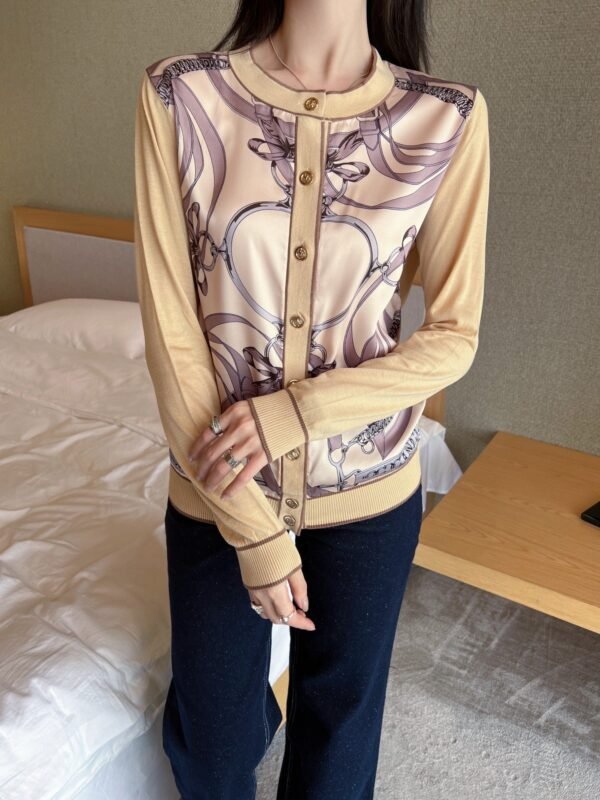 Hermès Spring and Summer Latest Tencel Knitted Cardigan Premium Edition