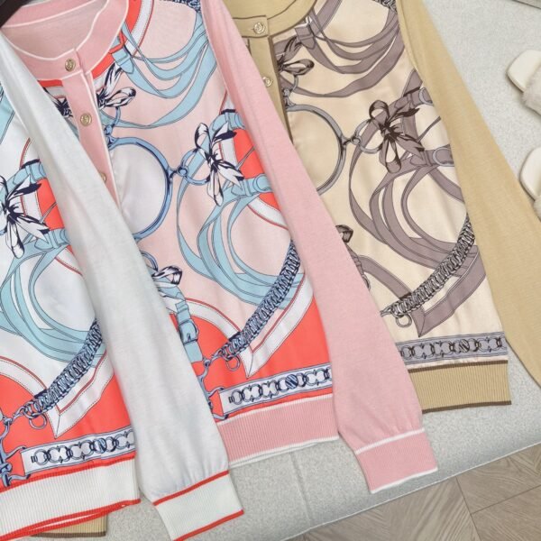 Hermès Spring and Summer Latest Tencel Knitted Cardigan Premium Edition