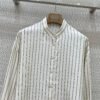 Brunello Cucinelli 2025 Spring and Summer New Arrivals Casual Wear Silk Striped Shirt Shorts Set 100% Silk Premium