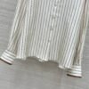 Brunello Cucinelli 2025 Spring and Summer New Arrivals Casual Wear Silk Striped Shirt Shorts Set 100% Silk Premium