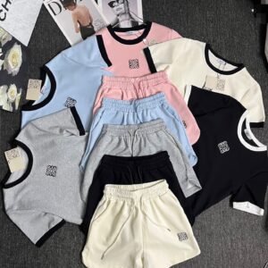 Loewe embroidered T-shirt and shorts set