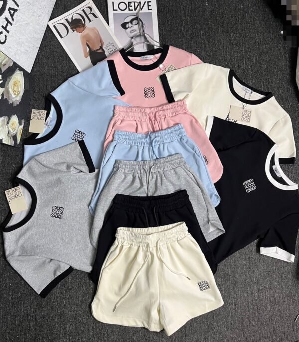 Loewe embroidered T-shirt and shorts set