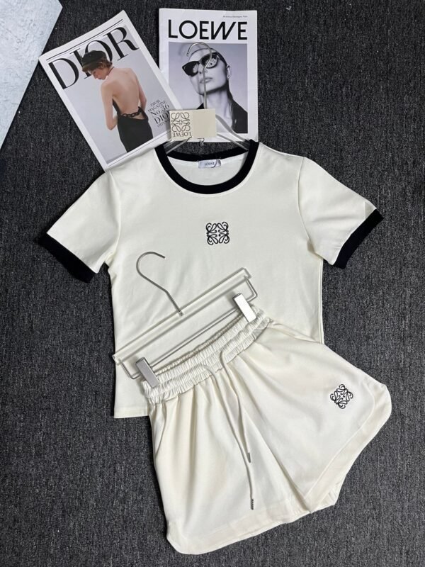 Loewe embroidered T-shirt and shorts set
