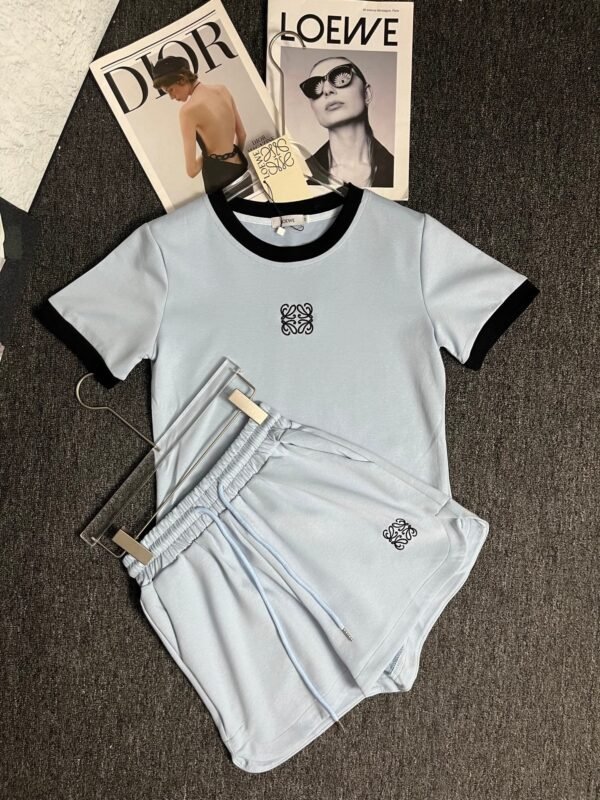Loewe embroidered T-shirt and shorts set