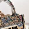 Dior Book tote butterfly fairy print embroidered jacquard tote bag with silk scarf