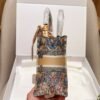 Dior Book tote butterfly fairy print embroidered jacquard tote bag with silk scarf