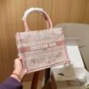 Dior Book tote butterfly fairy print embroidered jacquard tote bag with silk scarf