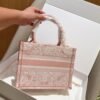 Dior Book tote butterfly fairy print embroidered jacquard tote bag with silk scarf