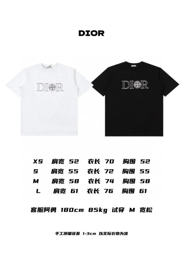 DIOR original CD x Stone Stone Island T-shirt