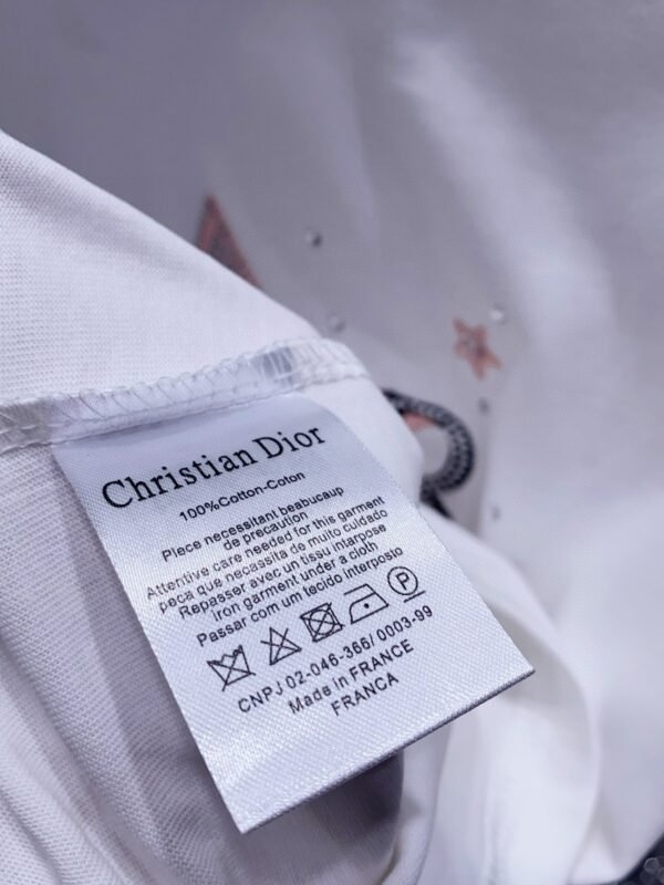 DIOR 2025 new summer T-shirt five-pointed star pattern short sleeves Pure cotton high quality version