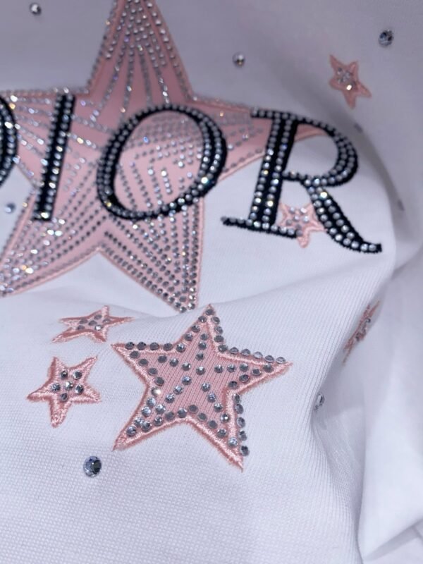 DIOR 2025 new summer T-shirt five-pointed star pattern short sleeves Pure cotton high quality version