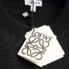 LOEWE new solid color letter dislocation embroidery high-quality cotton T-shirt
