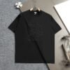 LOEWE new solid color letter dislocation embroidery high-quality cotton T-shirt