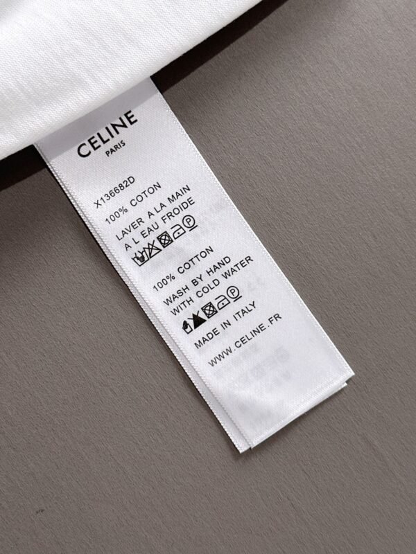 CELINE new summer spring and summer high version fabric is made of 270g high-density pure cotton material