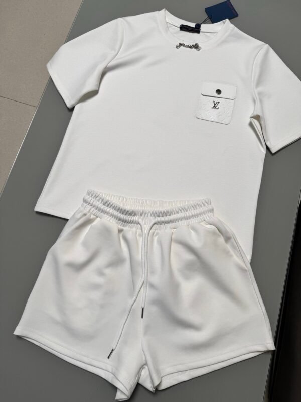 Louis Vuitton short-sleeved shirt + shorts set