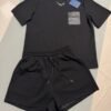 Louis Vuitton short-sleeved shirt + shorts set