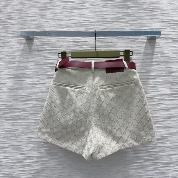 GUCCI 2025 new printed women’s shorts with belt