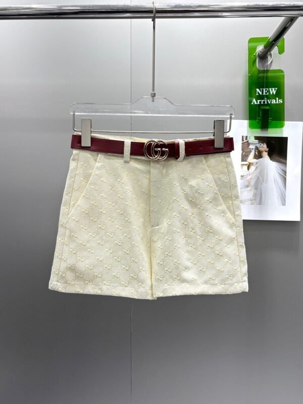 GUCCI 2025 new printed women’s shorts with belt