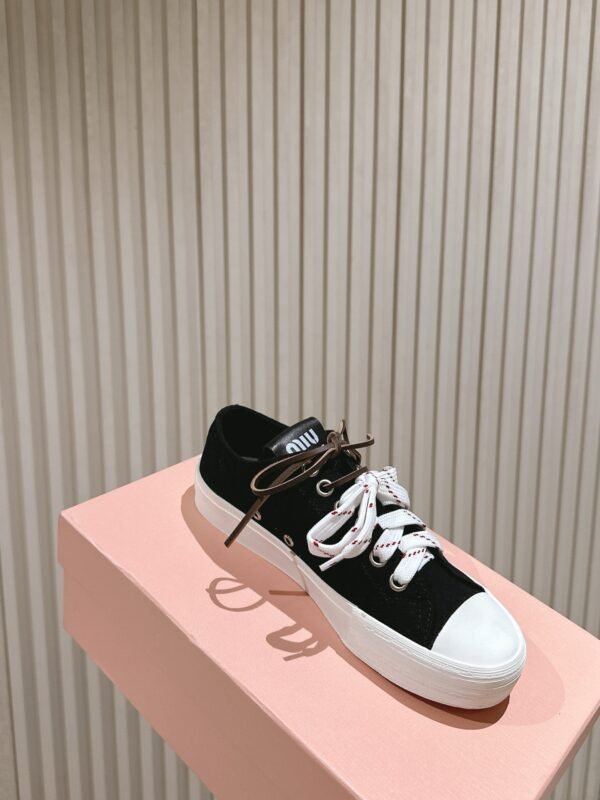 miumiu casual canvas sole thickness 3cm advanced version 35-41