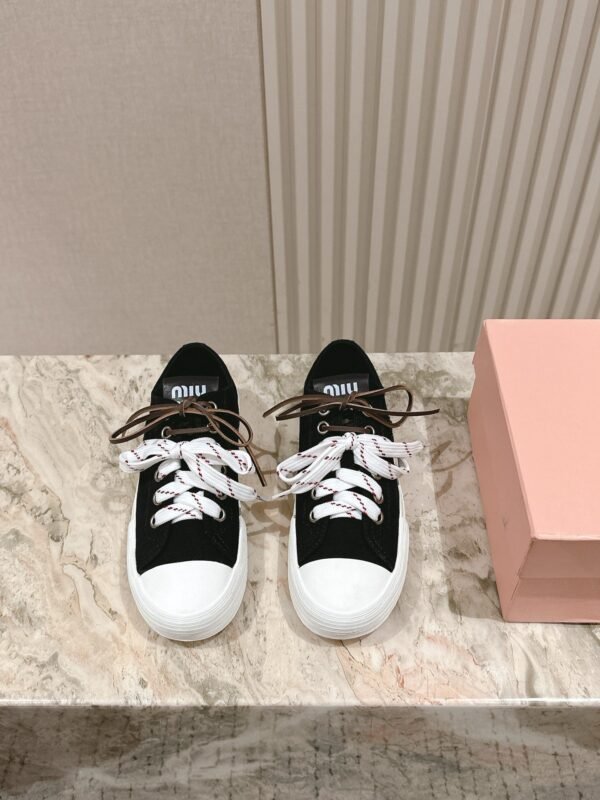miumiu casual canvas sole thickness 3cm advanced version 35-41