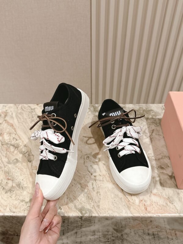 miumiu casual canvas sole thickness 3cm advanced version 35-41