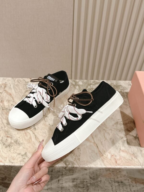 miumiu casual canvas sole thickness 3cm advanced version 35-41