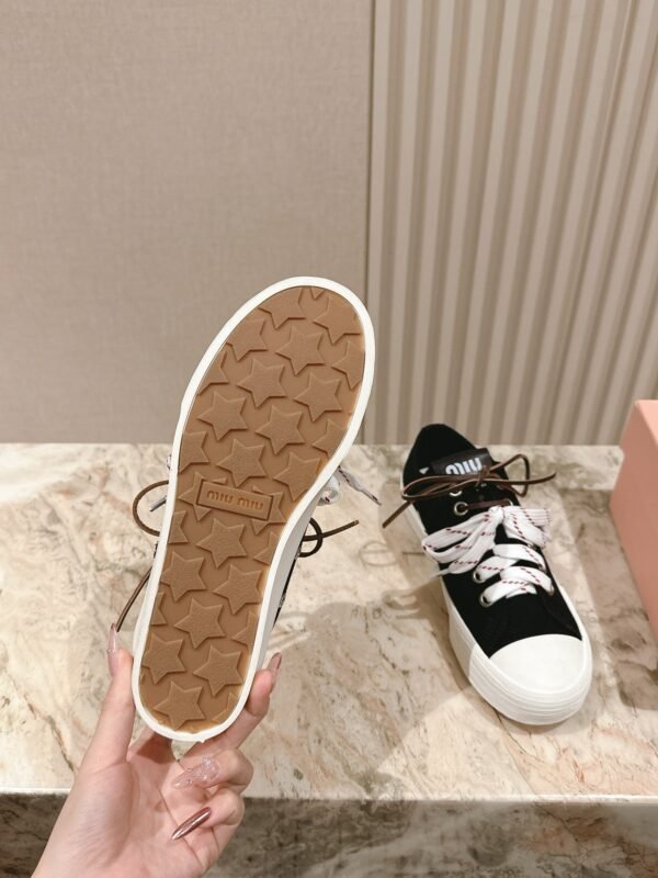 miumiu casual canvas sole thickness 3cm advanced version 35-41