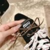 miumiu casual canvas sole thickness 3cm advanced version 35-41