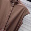 Max Mara 2025 New Arrival Sleeveless Belt Dress
