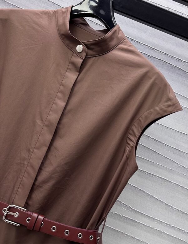 Max Mara 2025 New Arrival Sleeveless Belt Dress