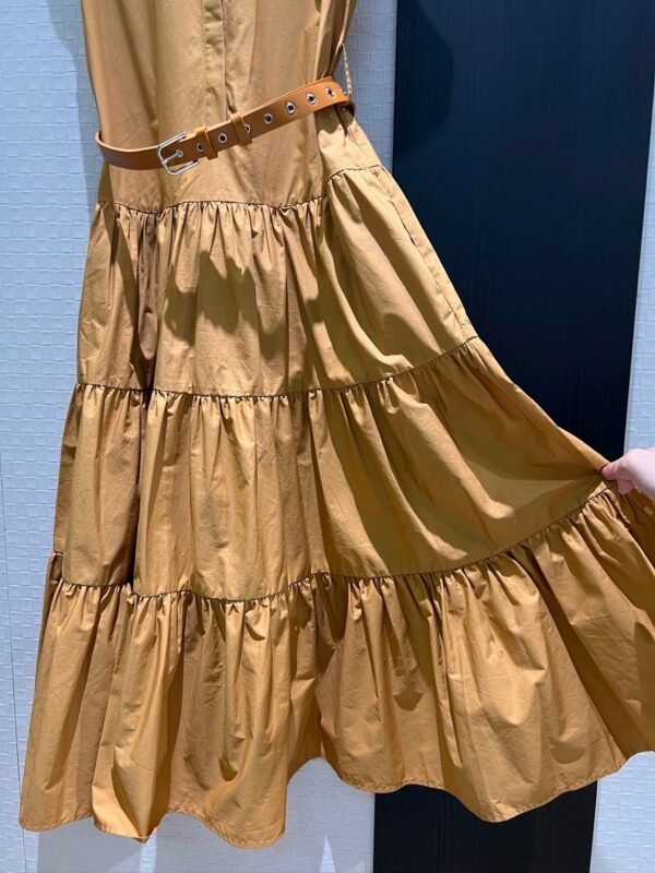 Max Mara 2025 New Arrival Sleeveless Belt Dress