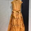 Max Mara 2025 New Arrival Sleeveless Belt Dress