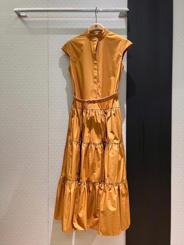 Max Mara 2025 New Arrival Sleeveless Belt Dress