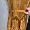 Max Mara 2025 New Arrival Sleeveless Belt Dress