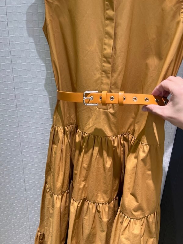 Max Mara 2025 New Arrival Sleeveless Belt Dress