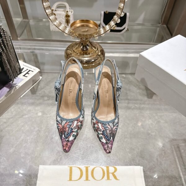 Dior 25 new woven embroidered high heels height 8.5cm