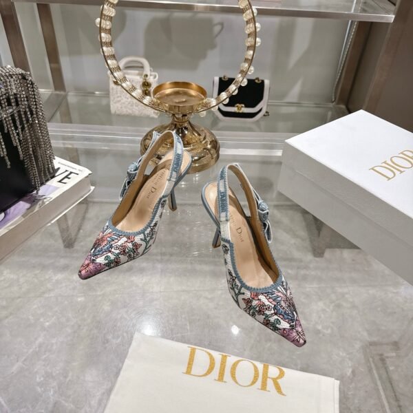 Dior 25 new woven embroidered high heels height 8.5cm