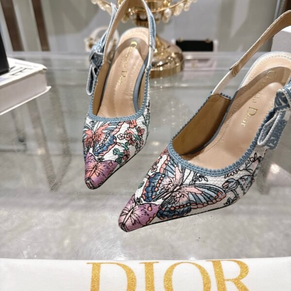 Dior 25 new woven embroidered high heels height 8.5cm