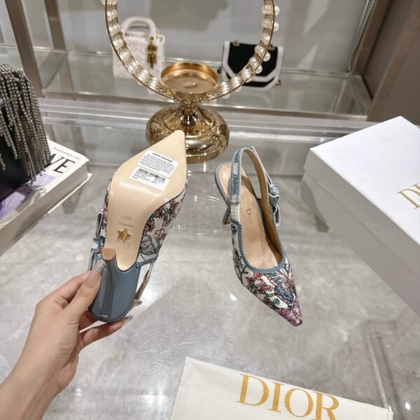 Dior 25 new woven embroidered high heels height 8.5cm