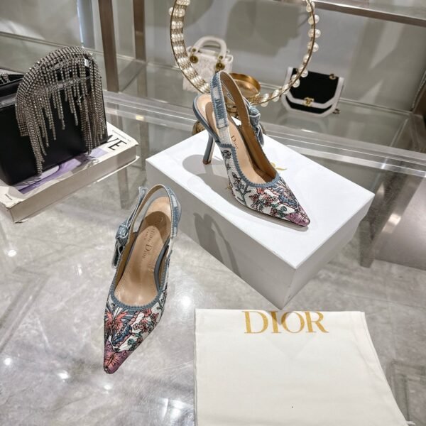 Dior 25 new woven embroidered high heels height 8.5cm