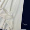 Miu Miu New Embroidered Collar Short Sleeve Polo Shirt + Skirt Set