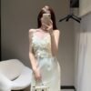 Valentino 2025 Spring/Summer New Three-Dimensional Flower Suspender Vest Dress