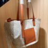 Loewe classic canvas elephant tote bag tote basket hand shopping bag 29×25×15cm